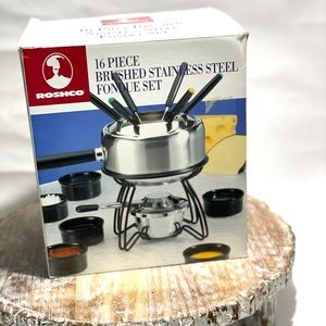 Stainless Steel Fondue Set By Roshco